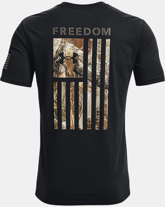 Men's UA Freedom Flag Camo T-Shirt, Black, pdpMainDesktop image number 5